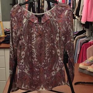 White House Black Market Blouse Multi Color  Size XS like new